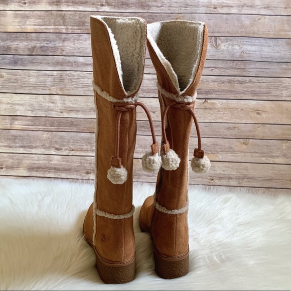 Timberland Brinda Medium Brown Suede Tall Boots - Picture 5 of 8